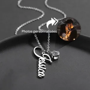 bijoux photo projection prénom