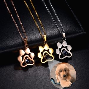 Collier Projection Photo Patte De Chien 3
