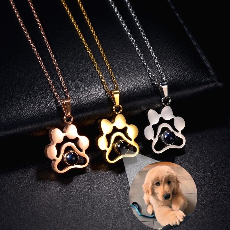 Collier Projection Photo Patte De Chien 3